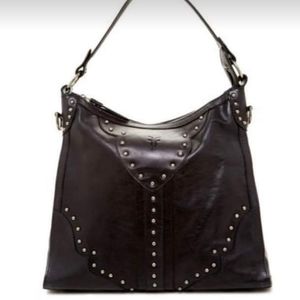 NWOT Frye Vintage Stud Hobo Bag Black
